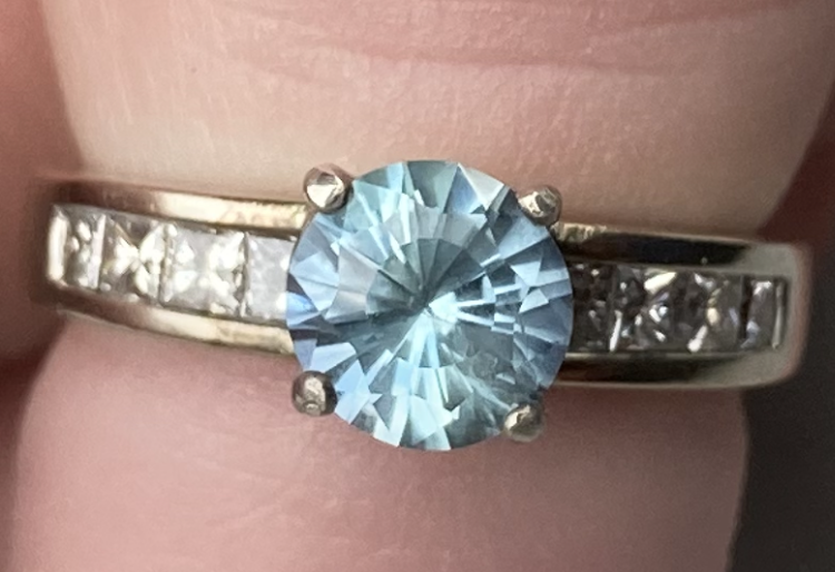 Unheated Sapphire 14k Gold Ring sz GIA Certified Natural Solid no-treatment blue color Montana Sapphire Unheated Untreated Custom 